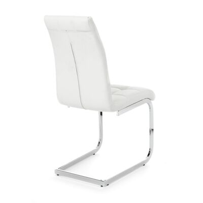 COZY WHITE chair in synthetic leather