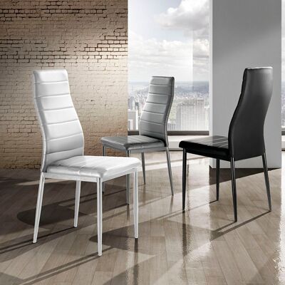 CAMARO WHITE Stuhl aus Kunstleder