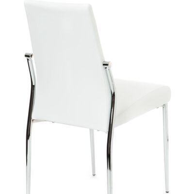 MARGO' WHITE chair in synthetic leather