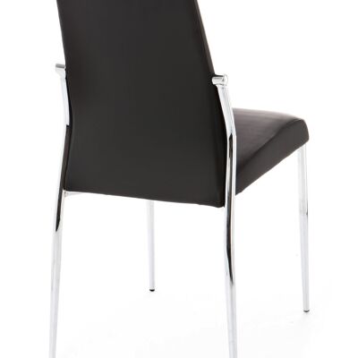 MARGO' BLACK chair in synthetic leather