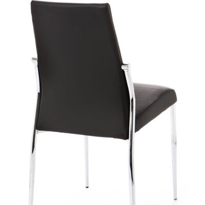MARGO' BLACK chair in synthetic leather