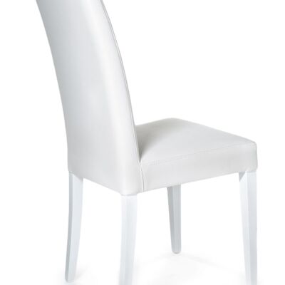 JENNY WHITE chair in synthetic leather