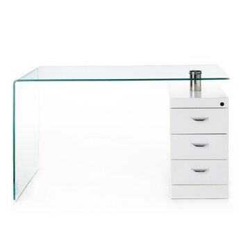 Bureau en verre bombé BOW 1