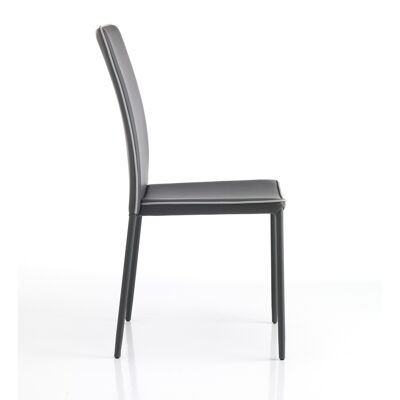 KABLE GRAY chair in synthetic leather