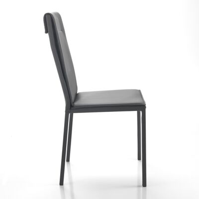 CAMY GRAY chair in synthetic leather