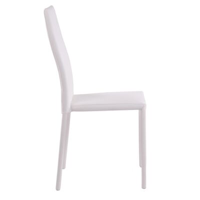 Stuhl SALLY WHITE aus Kunstleder