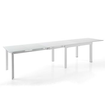 Table extensible LONG - BLANC 2