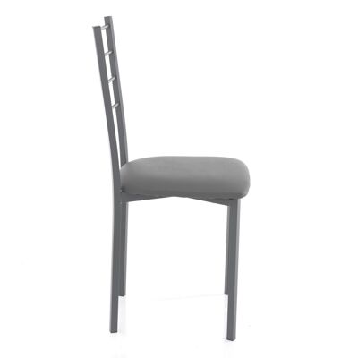 JUST GRAY chair in synthetic leather