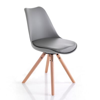 KIKI WOOD chair - GRAY