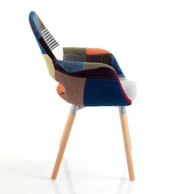 KALEIDOS-H armchair in patchwork technical fabric