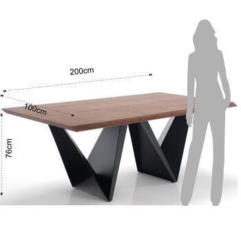 Table fixe CLEFT en MDF 3