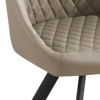 Chaise rembourrée TIPS TAUPE 2