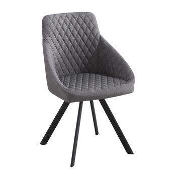 Chaise rembourrée TIPS GRIS 1