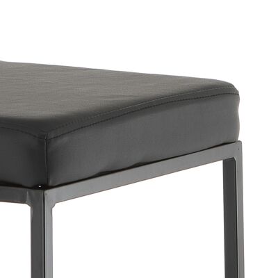 DODO BLACK stool in synthetic leather