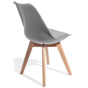 Chaise KIKI EVO WOOD - GRIS 3