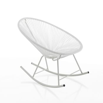 Fauteuil à bascule pour intérieur / extérieur NUMANA WHITE 1