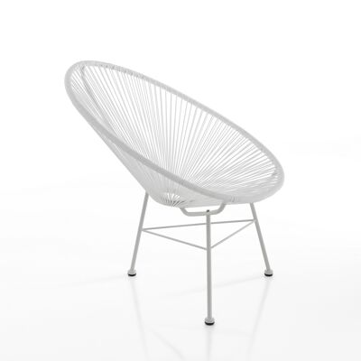 Indoor / outdoor armchair NUMANA WHITE