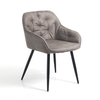 LOVELY GRAY padded chair