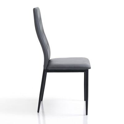 NINA GRAY chair in synthetic leather