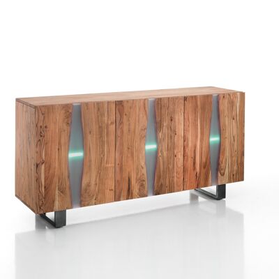 ANUBI 3-door sideboard in solid wood
