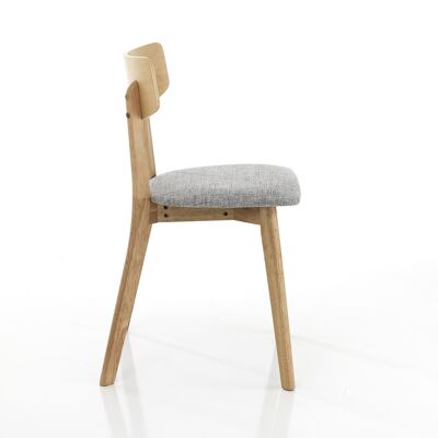 VARM WOOD chair in fabric
