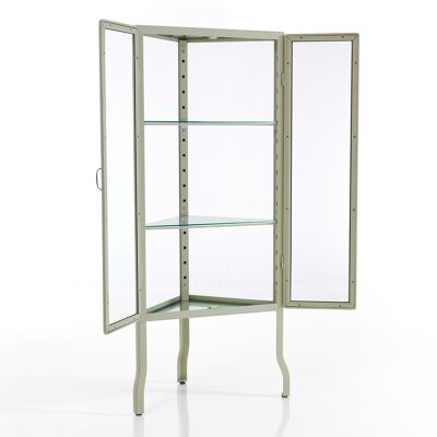 Corner display cabinet with 2 doors MASH WHITE