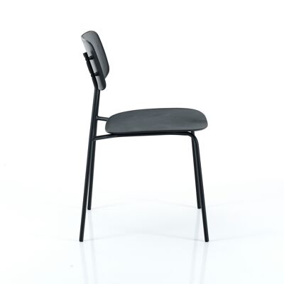 PRIMARY BLACK Stuhl aus lackiertem Stahl