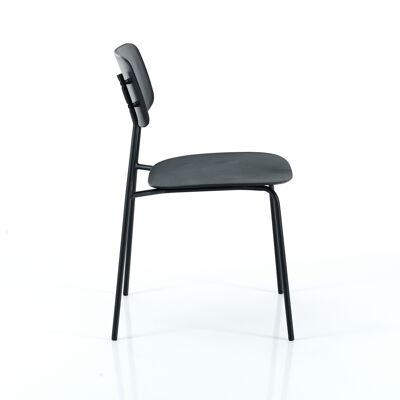 Silla PRIMARY BLACK en acero pintado