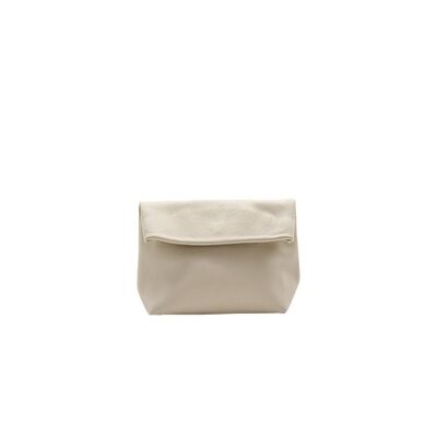 Small clutch in Vanilla leather