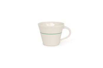 Mug Large Ambit - Blanc / Ligne Vert Perroquet