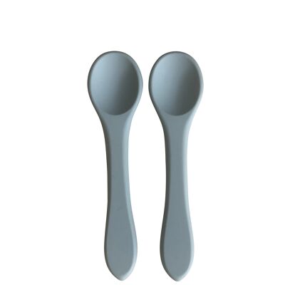 Pair of silicone spoons - Blue