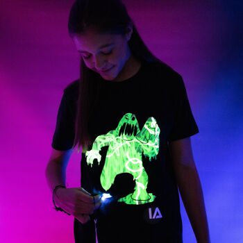 Slime Monster Interactif Phosphorescent T-Shirt 3
