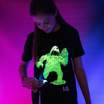 Slime Monster Interactif Phosphorescent T-Shirt 4