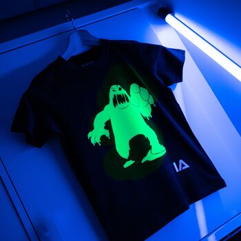 Slime Monster Interactif Phosphorescent T-Shirt 7