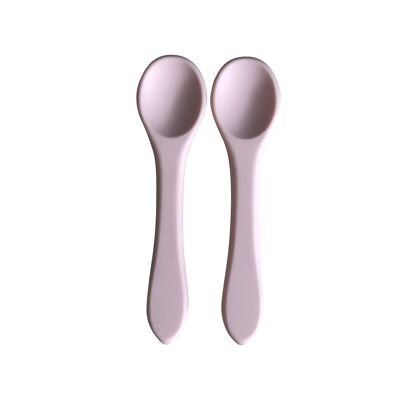 Pair of silicone spoons - Pink