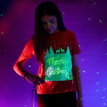 T-shirt lumineux interactif renne - Édition de Noël 2