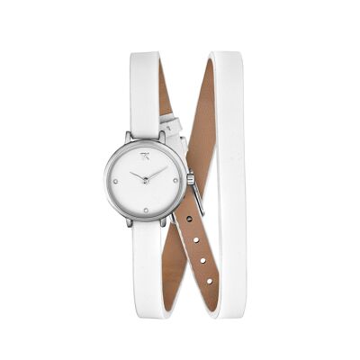 TC10159-01 - Trendy Kiss analog women's watch - Patent leather double wrap bracelet - Lucie