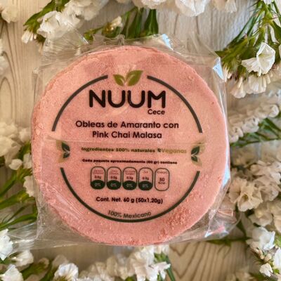 Waffeln NUUM Pink Chai-Geschmack