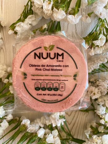 Gaufrettes NUUM Pink Chai saveur