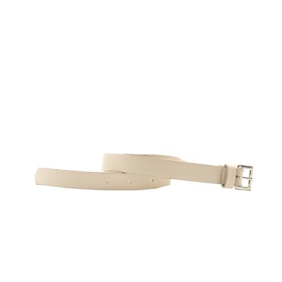 Vanilla leather belt