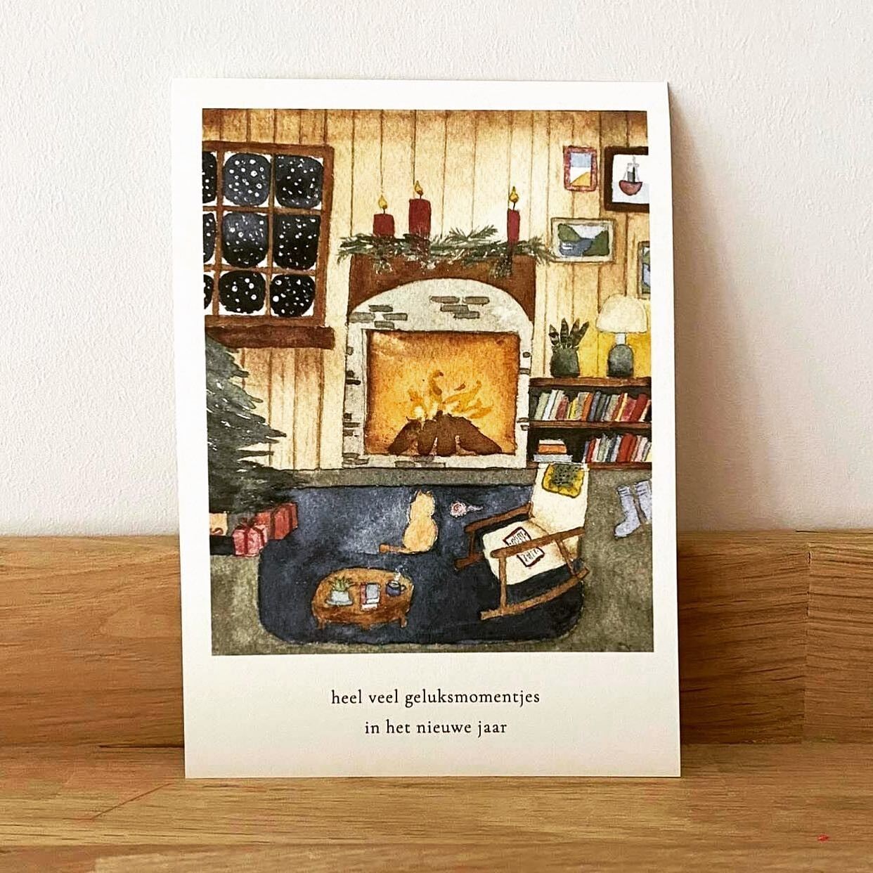 Weihnachtskarte - Ein Abend im Dezember