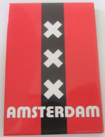 Aimant de réfrigérateur J'aime Amsterdam 1