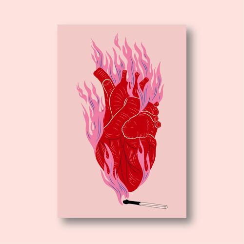 NEW Sticker - Faire chaud au coeur