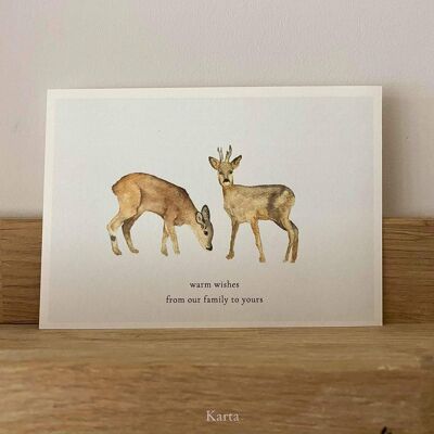 Cartolina di Natale - Cervo di Wijnendale
