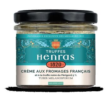 Crème aux fromages français et à la truffe noire du Périgord 5 % - SANS ARÔME AJOUTÉ