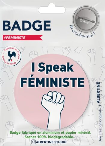 BADGE I speak feminist 1