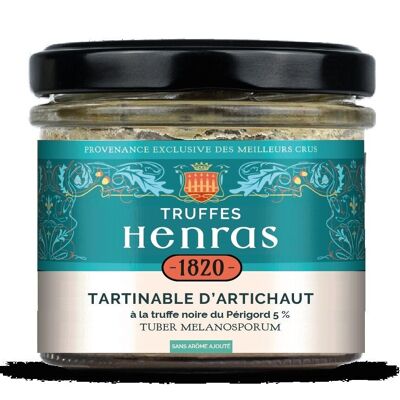 Spreadable artichokes with Périgord black truffle 5% - NO ADDED AROMA