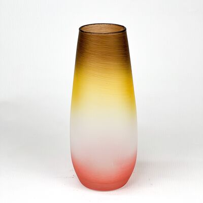 Vase en verre décoratif d'art 9684/260/sh317.1