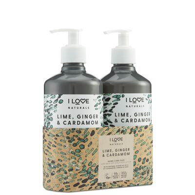 I Love Hand Care Duo Citron Vert, Gingembre & Cardamome
