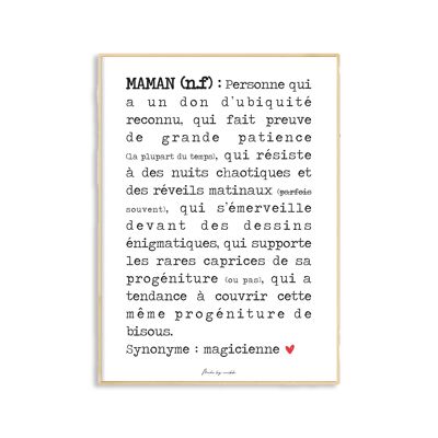Mama-Definitionsposter A4